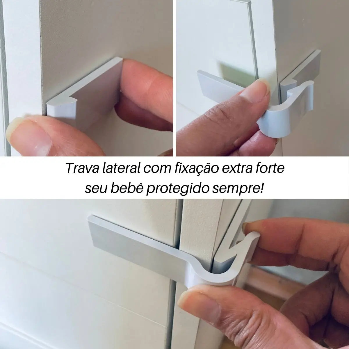 Kit com 5 Protetores de Segurança para gavetas e portas