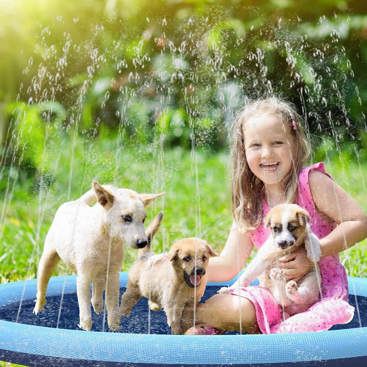 Piscina antiderrapante para cães e crianças - 170cm